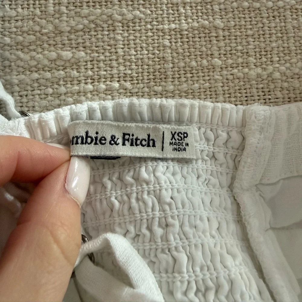 Abercrombie & Fitch White Maxi Dress